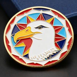 Hoogwaardige metalen ambachtelijke munten groothandel dierenontwerp zacht emaille zinklegering albatros souvenir munt aangepaste challenge coin vogel - Product Image 5