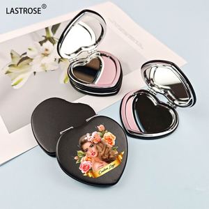 Cheap Factory Price High Quality PU Folding Mirror With Magnification Effect Factory Direct Sale Compact <b>Makeup</b> Mirror Wholesale - Product Image 6
