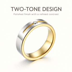 Bague unisexe minimaliste en acier inoxydable de haute qualité, design élégant et simple, pour mariage, anniversaire, cadeau de fête - Product Image 5