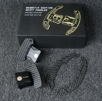 Paddle Shifter Magnetik Serat Karbon Asli Berkilau untuk Ford Mustang EcoBoost GT Shelby 2015-2023 Peningkatan Setir