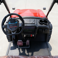 Voiture de golf électrique tout-terrain 4x4 pour 4 passagers, moteur AC 5KW, batterie lithium 72V, vitesse maximale de 35 mph, buggy de chasse