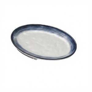 Plato Ovalado <span class=keywords><strong>de</strong></span> <span class=keywords><strong>Melamina</strong></span> Pulida <span class=keywords><strong>de</strong></span> Estilo Clásico Japonés con Diseño Natural <span class=keywords><strong>de</strong></span> 9 Pulgadas, Plato Personalizado <span class=keywords><strong>para</strong></span> Restaurante - Product Image 2