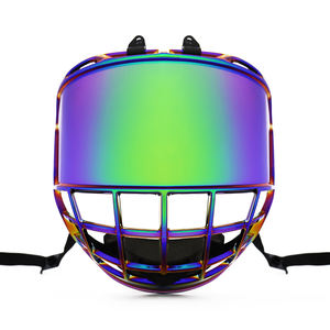 Professionale di alta qualità <span class=keywords><strong>Hockey</strong></span> su ghiaccio attrezzatura protettiva Full <span class=keywords><strong>Face</strong></span> visiera con ghiaccio <span class=keywords><strong>Hockey</strong></span> gabbia Revo verde giocatore maschera - Product Image 1