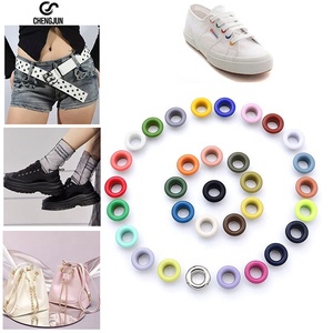 Œillets et passants métalliques ronds en acier inoxydable plaqué et épaissi, en stock usine, pour sacs, vêtements, chaussures, chapeaux et bannières - Product Image 6
