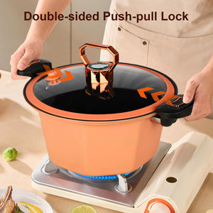 Mitcmolard Factory Direct 2026 Tendance : Cocotte antiadhésive en fonte à micro-pression, design citrouille, pour cuisinières à induction et à gaz - Product Image 3