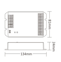 Contrôleur LED Miboxer HW5 WiFi 2.4G 5 canaux 30A 12V 24V 36V 48V avec variation de luminosité, application intelligente Tuya, rythme musical, RGB CCT RGBW RGBWC