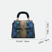 Sac Boston de luxe en cuir PU à motif serpent, nouvelle collection 2026, sac à bandoulière tendance pour femme, vente en gros