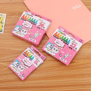 रचनात्मक छात्र क्रेयॉन सेट 8 12 या 24 रंग प्यारे बच्चों के रंग डूडल विकल्प थोक क्रेयॉन सेट करें - Product Image 4