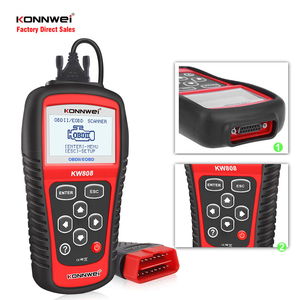 Lecteur de code OBD2 pour voiture <span class=keywords><strong>KONNWEI</strong></span> <span class=keywords><strong>KW808</strong></span>, outil de diagnostic automobile, lecteur de code moteur de voiture - Product Image 4
