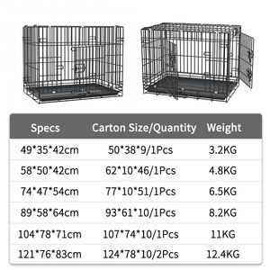 <span class=keywords><strong>Cage</strong></span> pliante pour petits chiens Rangement pratique <span class=keywords><strong>Cage</strong></span> amovible intérieure et extérieure pour animaux de compagnie <span class=keywords><strong>Cage</strong></span> pour chien en acier inoxydable - Product Image 5