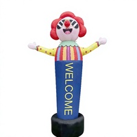 Figurine publicitaire géante gonflable personnalisée en forme de clown pour les promotions de cirque, les carnavals et les grandes inaugurations