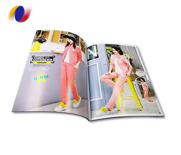 Revista personalizada folheto e brochura Brochura design catálogo capa dura brochura impressão