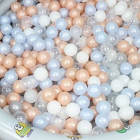 Balles gonflables colorées transparentes de haute qualité, nouvelle conception chinoise, 7 cm, sans phtalates, LDPE souple, marque HY, jouets pour piscine à balles d'intérieur, unisexe
