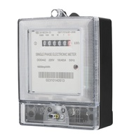 HUIXIA DDS Meter Energi Digital Tampilan Digital Presisi Tinggi Kelas 2.0 Satu Fasa 220V 40A 0-99999.9kWh Sub-metering Hunian