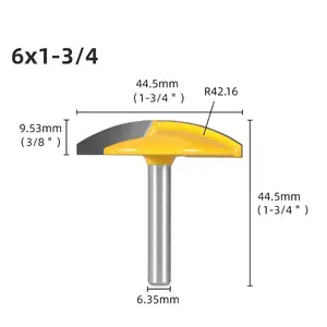 1pcs 6mm Shank Small Bowl Router Bit Concave Radius Fraises Carbidetipped Woodworking Cutter