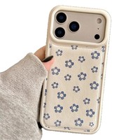 Coque de téléphone antichoc INS avec nœud papillon et motif floral pour 17 Pro Max, en plastique souple, style coréen
