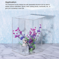 Livraison rapide, boîtes en acrylique transparentes personnalisables pour la présentation de objets de collection, supports de présentation en cube, organisateur, protection contre la poussière