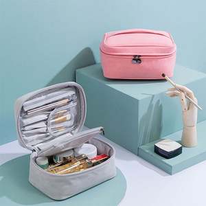 Factory Custom <b>Makeup</b> Case Travel Cosmetic Case Professional <b>Makeup</b> <b>Bag</b> Organizer <b>Bag</b> Set Storage <b>Bag</b> with Adjustable Dividers - Product Image 1