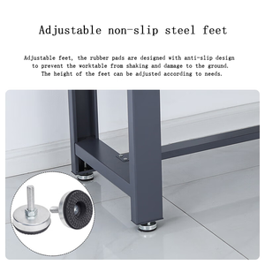 Banc de travail antistatique robuste avec panneau perforé multifonctionnel H620mm, table d'inspection et de travail du bois L1500*W750mm - Product Image 5