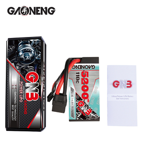 GNB GAONENG 5200MAH 14.8V 110C 220C 4S 4S2P Shorty Pack RC LiPo <b>Battery</b> Racing Car 1:10 <b>Cabled</b> Hard Case With XT90 Customize OEM - Product Image 6