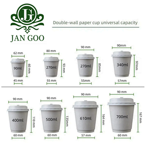 <b>Disposable</b> Waterproof Double Wall Paper Coffee <b>Cups</b> with Lids Food Grade Eco-Friendly Biodegradable Customizable <b>Cups</b> - Product Image 6