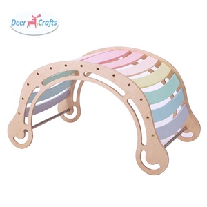 Jeux d'intérieur de haute qualité <span class=keywords><strong>pour</strong></span> bébés, arc-<span class=keywords><strong>en</strong></span>-ciel, <span class=keywords><strong>en</strong></span> <span class=keywords><strong>bois</strong></span>, escalade, DK08325 - Product Image 5