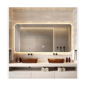 <span class=keywords><strong>Miroir</strong></span> de salle de bain intelligent à LED rétroéclairé rectangulaire anti-buée à écran tactile de style moderne, <span class=keywords><strong>miroir</strong></span> de vanité de salle de bain avec lumière - Product Image 2