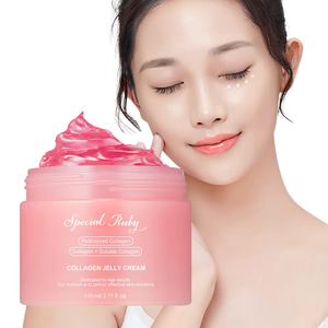 Soins de la peau personnalisés gelée de collagène anti-rides crème hydratante blanchissante avec vitamine C et acide hyaluronique pour une utilisation nocturne des femmes - Product Image 3