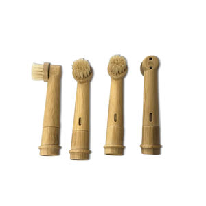 LULA Setole Naturali Biodegradabili Ecologiche <span class=keywords><strong>di</strong></span> Cinghiale e Crine <span class=keywords><strong>di</strong></span> Cavallo per <span class=keywords><strong>Testine</strong></span> <span class=keywords><strong>di</strong></span> <span class=keywords><strong>Ricambio</strong></span> per Spazzolini Elettrici - Product Image 6
