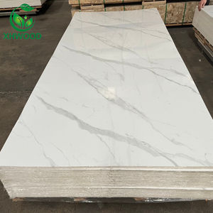 Feuille de marbre <span class=keywords><strong>PVC</strong></span> Lambrin UV au prix de gros Feuille de marbre <span class=keywords><strong>PVC</strong></span> très brillante pour décoration murale intérieure - Product Image 6