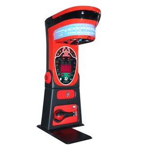 KIDBOXER Machine de boxe à monnayeur, design rouge et noir, affichage du score, expérience de jeu captivante pour salles d'arcade et lieux de divertissement - Product Image 4