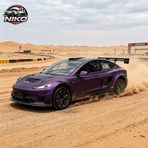 NIKO Film PET Super Matte Black Iridescent Purple Car Change Color Film Decorative1.52*15m Decoration Car Sticker - Product Image 1