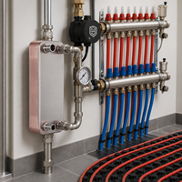 Échangeur de chaleur à plaques brasées haute efficacité pour systèmes de chauffage et de refroidissement industriels HVAC, conception compacte, construction en acier inoxydable