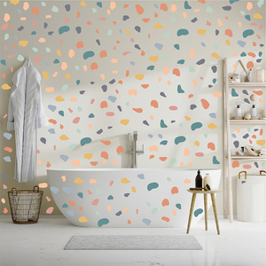 Adesivi <span class=keywords><strong>murali</strong></span> a <span class=keywords><strong>pois</strong></span> irregolari 28 pz/set adesivi <span class=keywords><strong>murali</strong></span> da camera da letto vivaio soggiorno bagno vinile adesivi <span class=keywords><strong>murali</strong></span> - Product Image 3