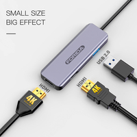 Forida plug & play mini hub usb-c à double affichage, type-c vers 2 * prise en charge HDMI double écran HD pour téléphone IMac tablette