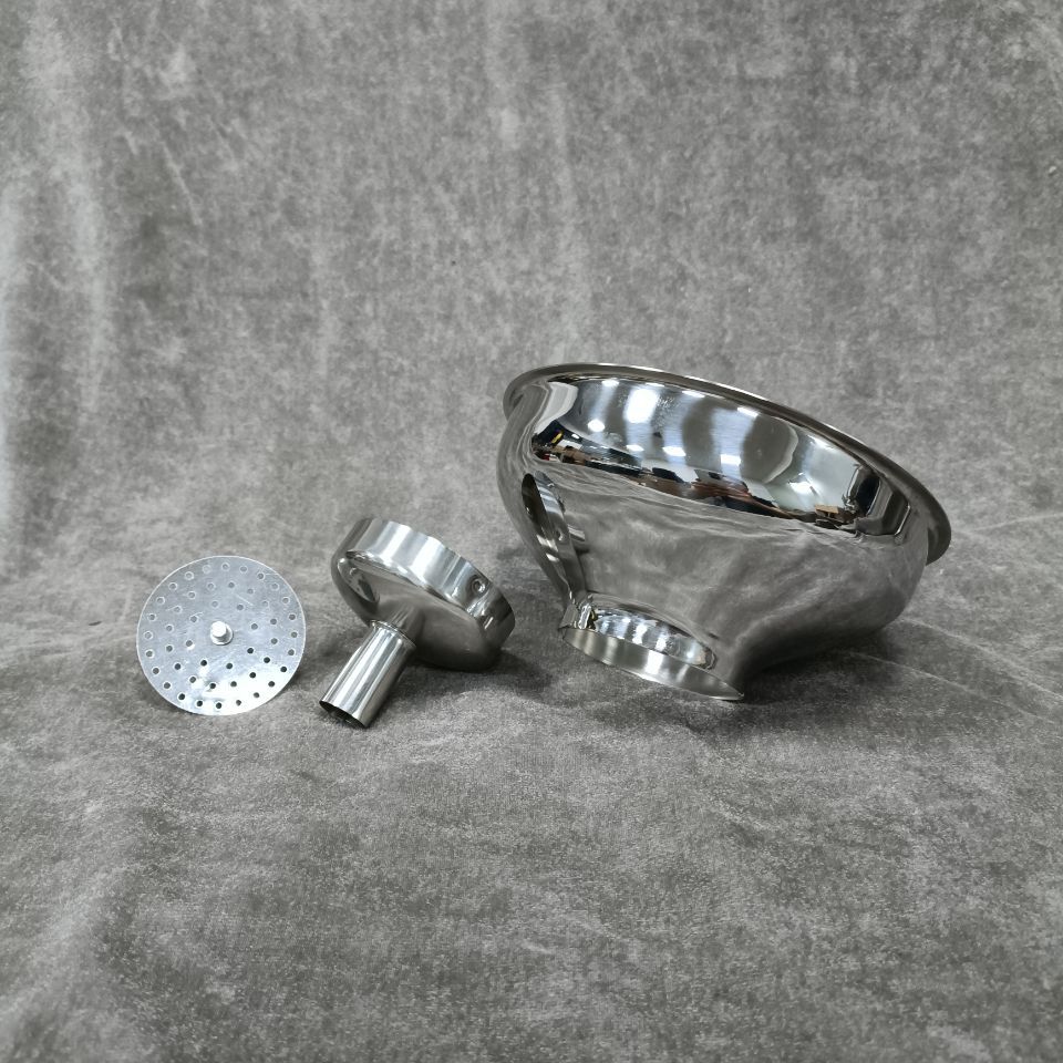 silver-3 piece set 14cm conical funnel screen