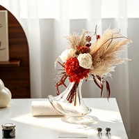 Vases en marbre élégants et artistiques en gros pour décorations florales de table pour villas privées et décorations de mariage