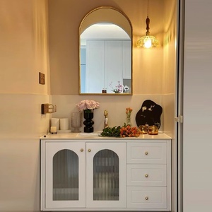 Bathroom cabinet combination slate seamless ceramic integrated basin French retro washstand wash basin wash basin - Product Image 5