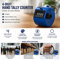 SXH5136 Compteur manuel mécanique à 4 chiffres en plastique coloré, vente en gros d'usine