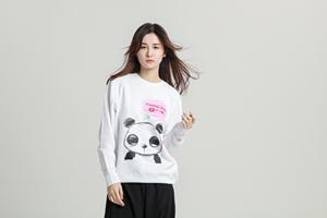 Vendita all'Ingrosso Diretta dalla Fabbrica, Felpe Casual con Vestibilità Comoda, 100% Cotone, Stampa Panda 'Take Care of <span class=keywords><strong>Me</strong></span>', Girocollo, Perfette per l'Autunno, Unisex - Product Image 3