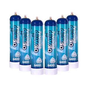 EU USA Stock Factory Fast Delivery Cream Filled <strong>Gas</strong> Tank Whipped Cream-charger Dessert-Tools Steel Carbon <strong>Gas</strong> Cylinder - Product Image 4
