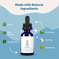 Complément de Soin Hépatique 59ml pour Chiens et Chats, à Base de Chardon-Marie et Extrait de Pissenlit, Soutien Vitalité et Entretien Hépatique, Marque Blanche OEM