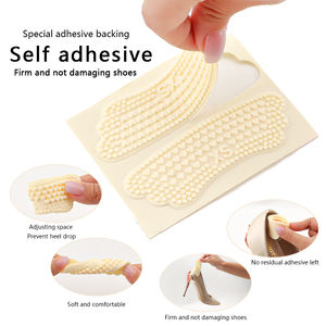 Semelles de confort pour femmes <span class=keywords><strong>Silicone</strong></span> Gel tasses Anti-douleur chaussure talon autocollants haut talon protecteur Pad Inserts taille de chaussure réducteur en rouge - Product Image 2