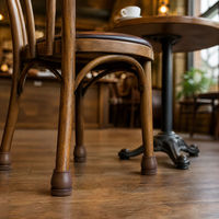 Protections de pieds de meubles en feutre de silicone marron, antidérapantes, pour chaises, canapés et tables, protège les sols des rayures