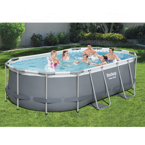 2025 Steel Power 56620 Juego de piscina ovalada sobre suelo 4,27 <span class=keywords><strong>M</strong></span> X 2,50 <span class=keywords><strong>M</strong></span> X 1,00 <span class=keywords><strong>m</strong></span> - Product Image 2