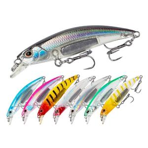 Nuova esca artificiale da 6.7cm 6.3g da 8 colori esca per spigole esche da nuoto in plastica dura lunga che affonda esca da pesca in acqua salata - Product Image 1