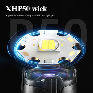 Xách tay chiến thuật Led đèn pin mạnh mẽ có thể sạc lại COB nguồn ánh sáng ABS cơ thể không thấm nước USB sạc lặn khẩn cấp sử dụng - Product Image 3