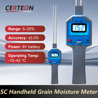 SC-3BY testeur numérique portable avec écran LCD pour blé maïs riz analyse 5-25 pour cent humidimètre pour grains