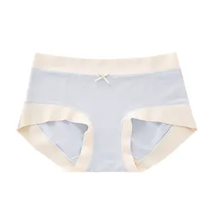 KK092 Seamless mid-waist girls panties hit color modal factory direct six-color one-size women's panties