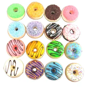 Mini Squishy Chậm Tăng Kem Thơm Donut Hỗn Hợp Cho Bán Buôn Thực Phẩm Hiển Thị Nhân Tạo Donut Tủ Lạnh Nam Châm - Product Image 3